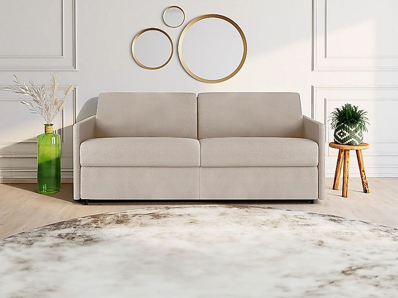 Schlafsofa 4-Sitzer - Liegefläche mit Lattenrost mit breiten Latten: 160 cm günstig online kaufen