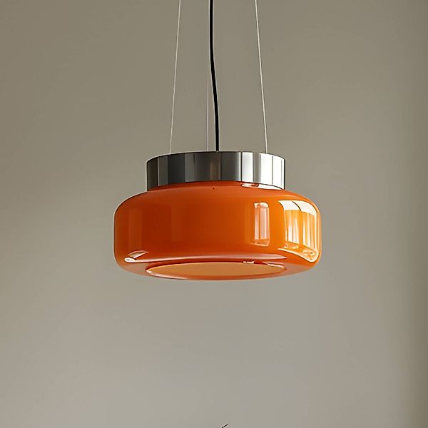Hängeleuchte BonBon, orange, Ø 25 cm, Glas günstig online kaufen
