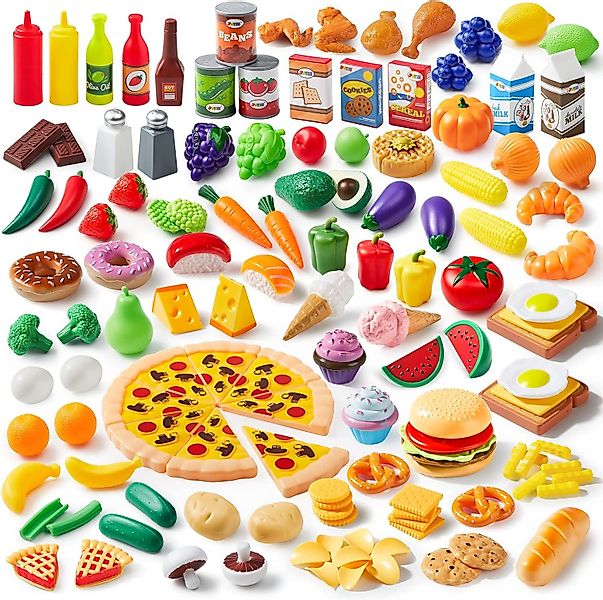 JOYIN Spiellebensmittel 135 Stück Küchenspielzeug Set, günstig online kaufen
