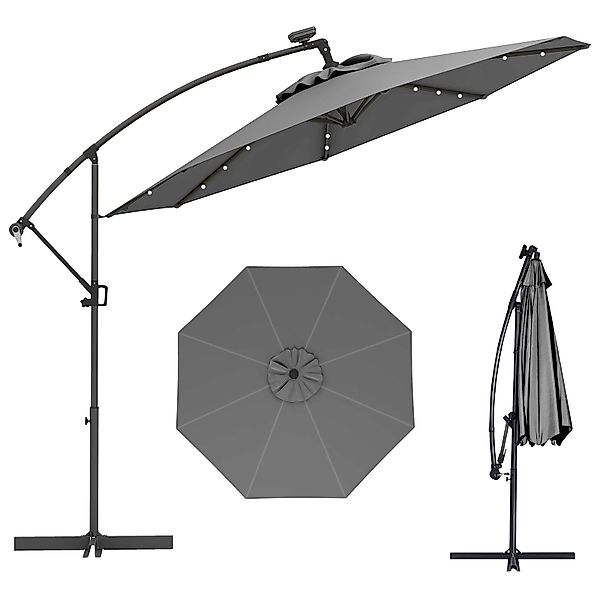 COSTWAY Sonnenschirm, LxB: 300,00x300,00 cm, mit günstig online kaufen