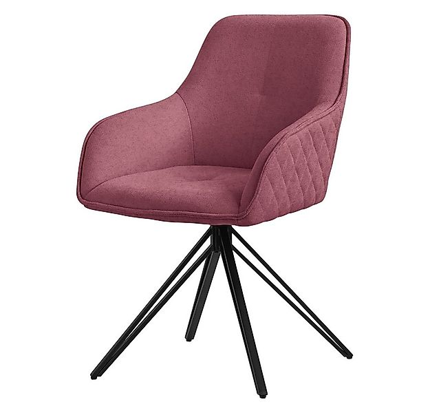 ML-DESIGN Polsterstuhl Esszimmerstuhl aus Textil Webstoff mit Metallbeine, günstig online kaufen