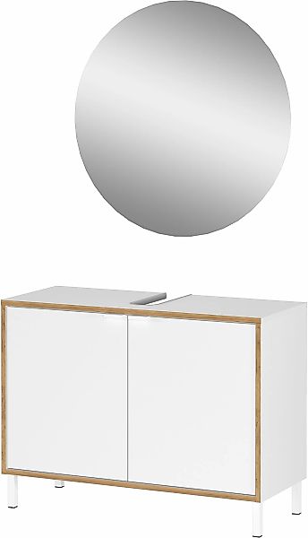 GERMANIA Badmöbel-Set "GW-Topeka", (2 St.), 2 tlg. Set mit Siphonausschnitt günstig online kaufen