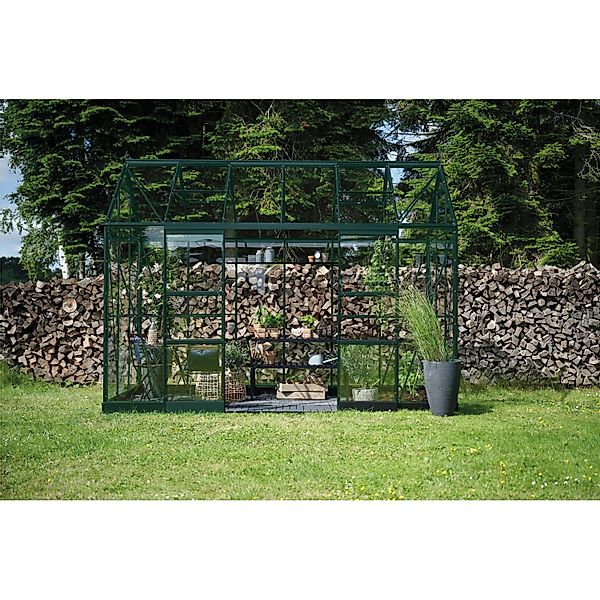 Halls Gewächshaus Icon Planthouse 6 Grün 7,3 m² günstig online kaufen