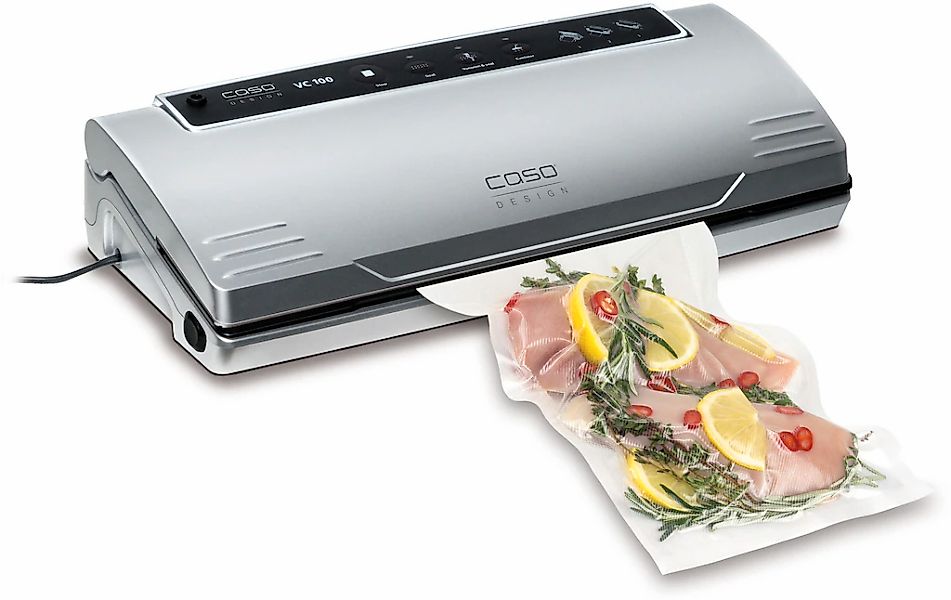 Caso Vakuumierer "VC100" 120 W Inkl. 10 gratis Profi-Beutel günstig online kaufen