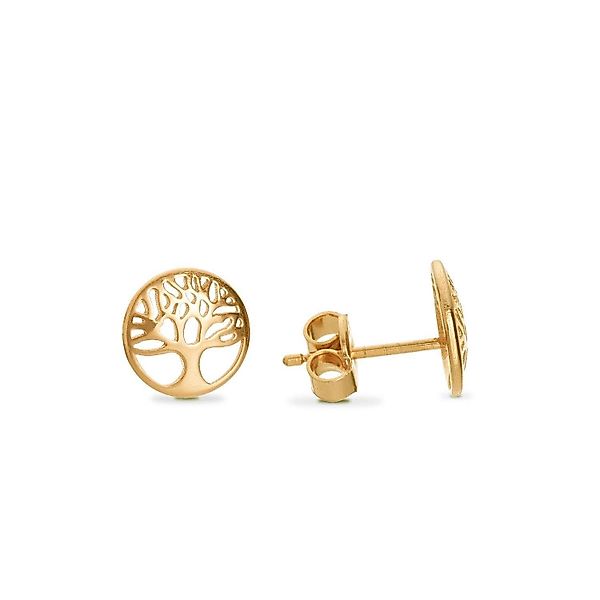 iz-el Paar Ohrstecker Ohrringe Gold Lebensbaum günstig online kaufen