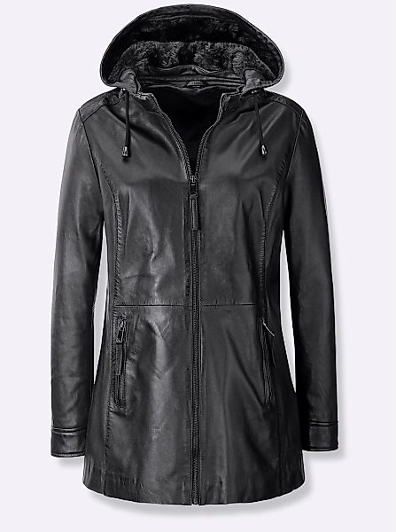 Inspirationen Lederjacke, mit Kapuze günstig online kaufen