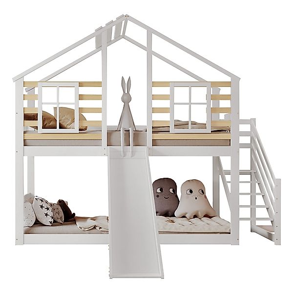 Merax Etagenbett 90x200cm mit Treppe und günstig online kaufen