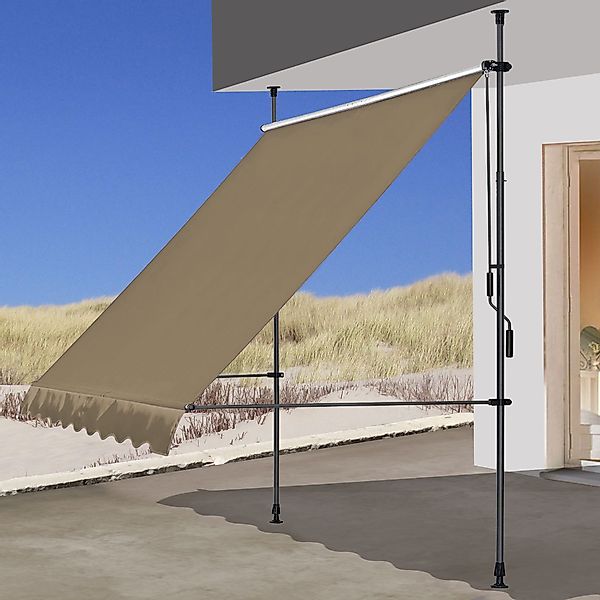 Quick Star Klemmmarkise Klemmmarkise 200x130cm Beige günstig online kaufen