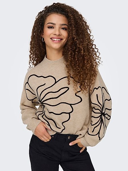 JDY Strickpullover JDYJELLA L/S FLOWER PULLOVER günstig online kaufen