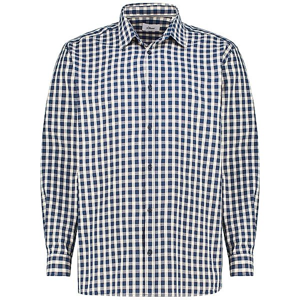 s.Oliver Kariertes Freizeithemd Farbe blau Größe: 3XL günstig online kaufen