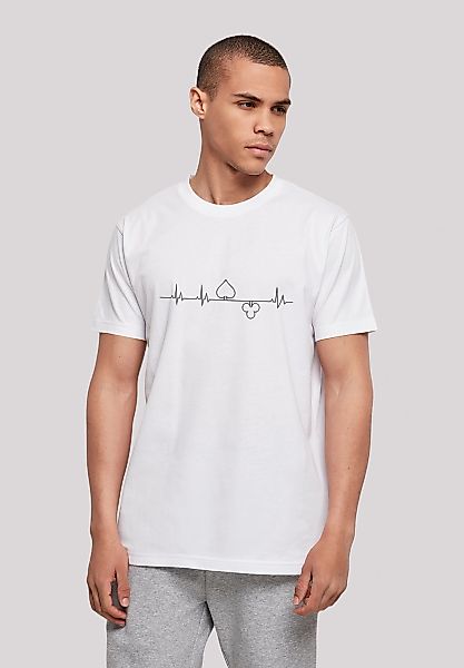 F4NT4STIC T-Shirt "Heartbeat Herz Poker" Print günstig online kaufen