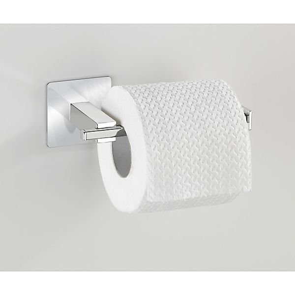 Wenko Turbo-Loc Edelstahl Toilettenpapierhalter ohne Deckel Quadro  16.5 x günstig online kaufen