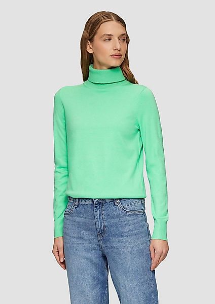 s.Oliver Longpullover Strickpullover Feinstrickpullover mit Rollkragen günstig online kaufen