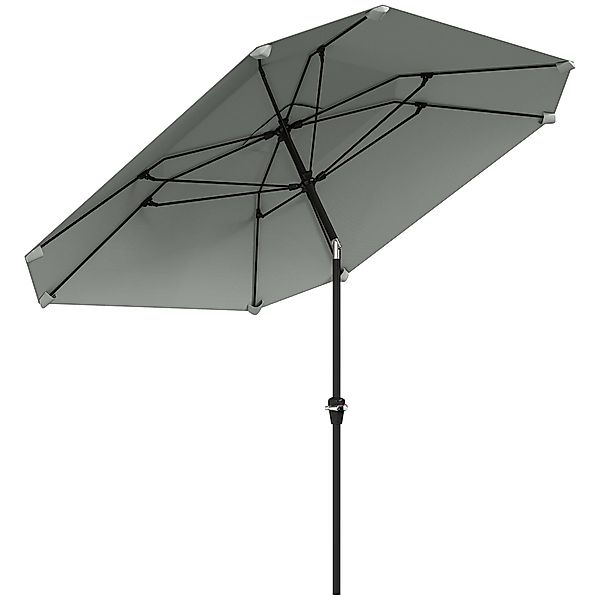 Outsunny Sonnenschirm mit Knickfunktion, achteckig, windfest günstig online kaufen