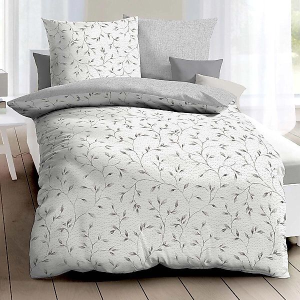 Kaeppel Bettwäsche Leaf, Seersucker, 2 teilig, günstig online kaufen