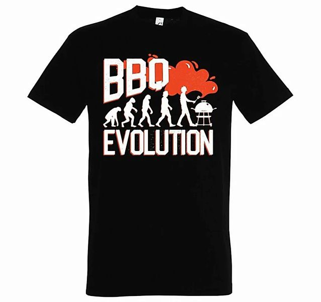 Youth Designz T-Shirt BBQ Grillen Evolution Herren Shirt mit lustigem Front günstig online kaufen