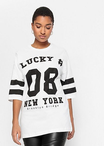 bonprix Oversize-Shirt Oversize-Shirt aus reiner Baumwolle günstig online kaufen