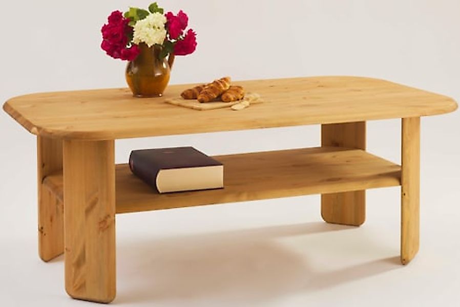 Home affaire Couchtisch "Jayden 1" Breite 139 cm, aus massivem Kiefernholz günstig online kaufen
