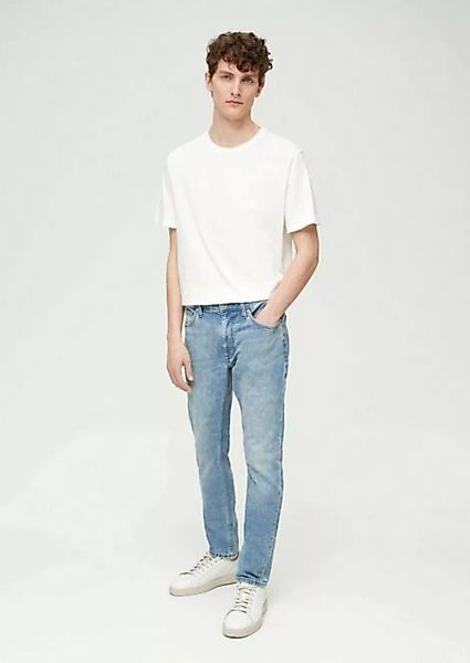 s.Oliver Stoffhose Jeans / Slim Fit / High Rise / Tapered Leg Waschung günstig online kaufen