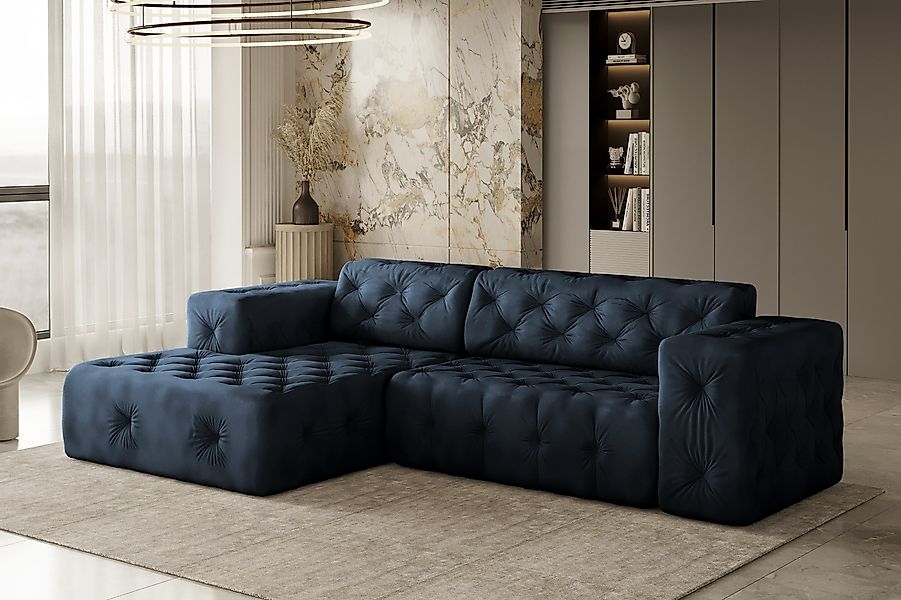 Kaiser Möbel Ecksofa Freistehendes, stark gesteppt, günstig online kaufen