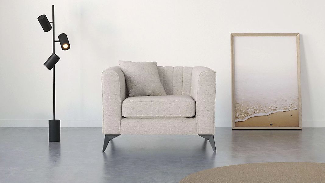 Places of Style Sessel "MATTHEW Loungesessel, Maße B/T/H: 99/86/74 cm", inc günstig online kaufen