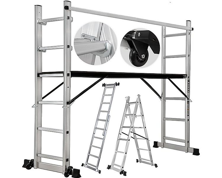 Craftfull Arbeitsgerüst 4in1 Leitergerüst CF-103A - 3 J. Garantie - Mehrzwe günstig online kaufen