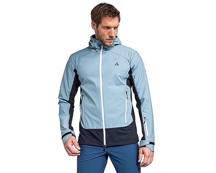 Schöffel Softshelljacke Miara (winddicht, wasserabweisend) hellblau/dunkelb günstig online kaufen