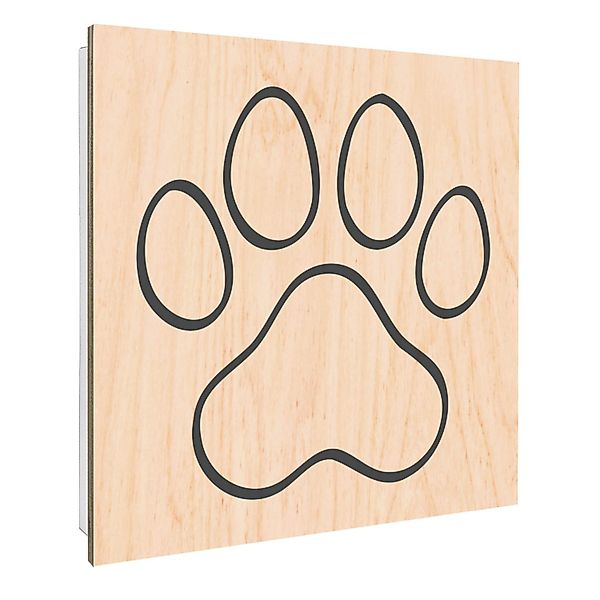 Banjado Großer Schlüsselbox Holz 30x30cm Weiß Scharnier Rechts 50 Haken Sch günstig online kaufen