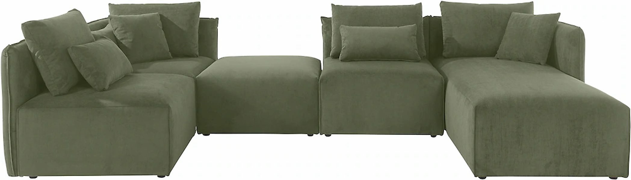 OTTO home Wohnlandschaft "Nöre U-Form" 5 Teile, in vielen Bezugsqualitäten günstig online kaufen