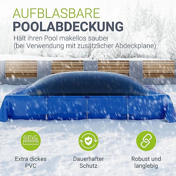 Juskys aufblasbare Whirlpoolabdeckung Viereckig 2 x günstig online kaufen