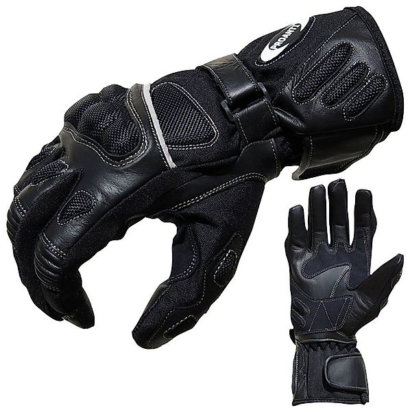PROANTI Motorradhandschuhe aus Leder/Cordura günstig online kaufen