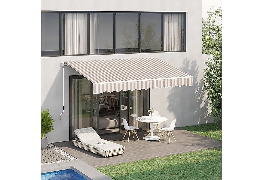 Outsunny Markise mit Handkurbel (Sonnenschutz, 1-St., Gelenkarmmarkise) für günstig online kaufen