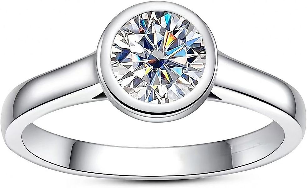 Jumpeak Diamantring 585 reines Gold Ring, 1CT Diamant Ring, Manifest Ring, günstig online kaufen