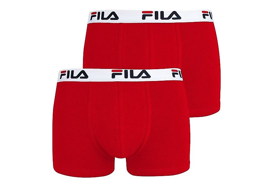 Fila Boxer Man Boxer (2-St., 2 x rote Boxer) mit Markenschriftzügen auf dem günstig online kaufen