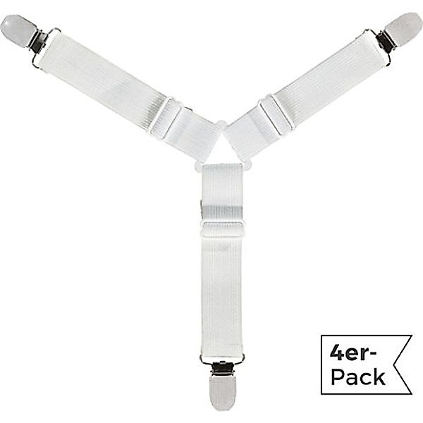 Matratzenauflage Bettlakenspanner 4er-Pack, Uni günstig online kaufen