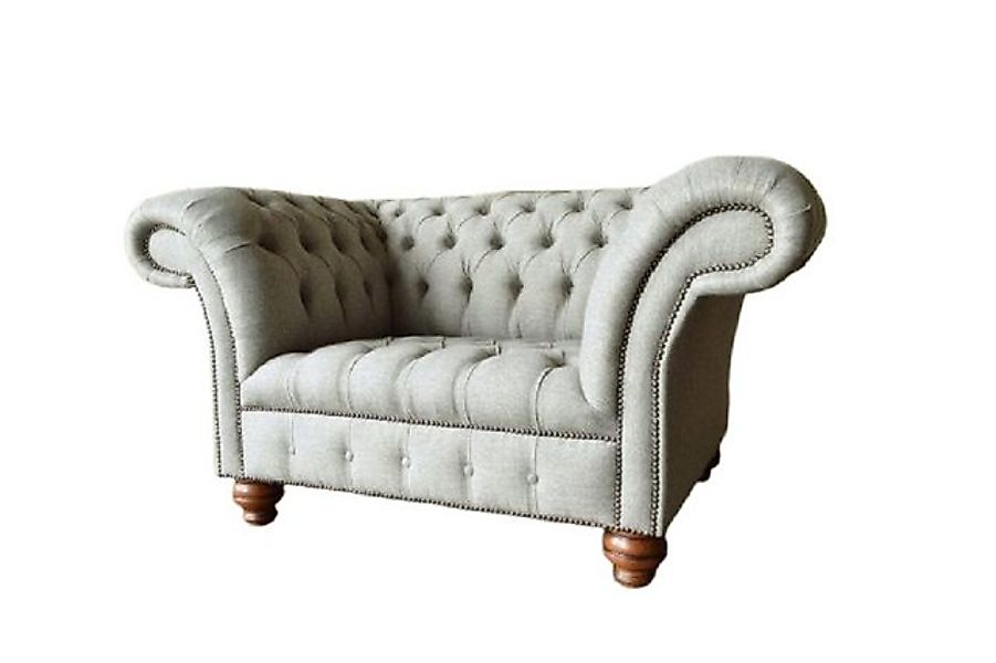 Xlmoebel 1,5-Sitzer Chesterfield-Stil Stoffsofa Sessel für 1,5 Personen Pol günstig online kaufen