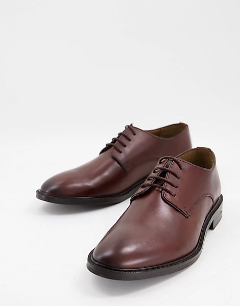 Walk London – Oliver – Derby-Schuhe aus Leder in Hellbraun günstig online kaufen