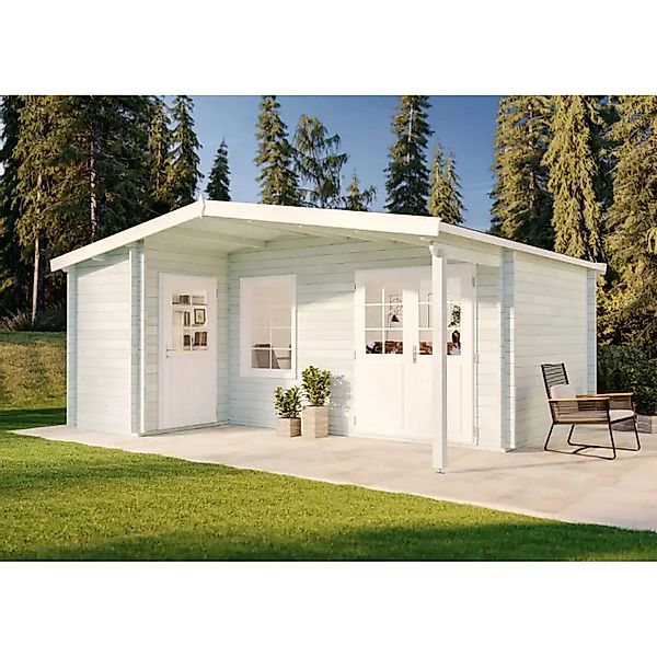 Alpholz Gartenhaus Nordkapp-40 B Satteldach Imprägniert 518 cm x 420 cm günstig online kaufen