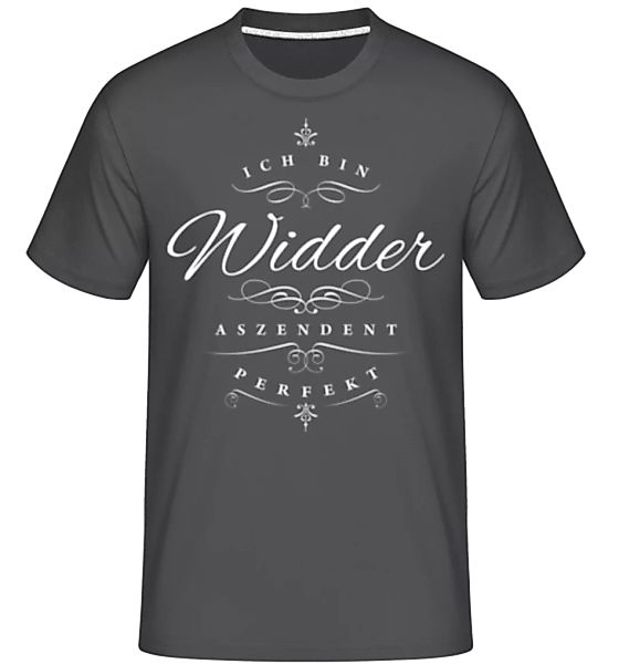 Ich Bin Widder Aszendent Perfekt · Shirtinator Männer T-Shirt günstig online kaufen