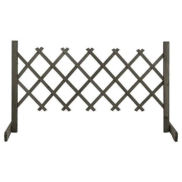vidaXL Garten-Rankzaun Grau 120x60 cm Massivholz Tanne 314823 günstig online kaufen