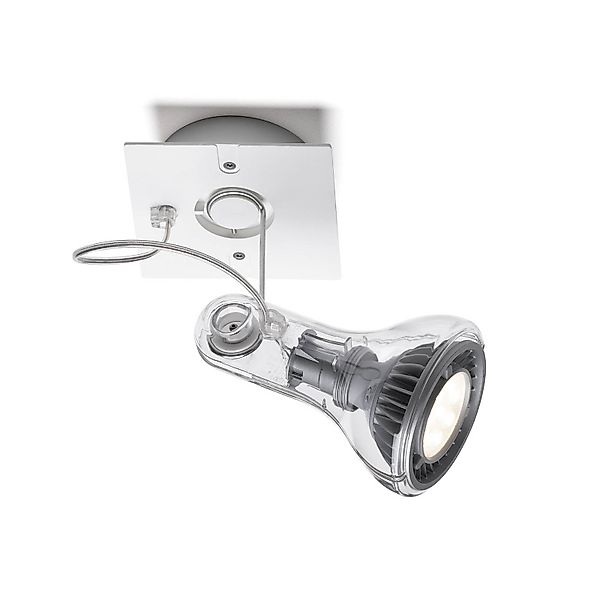 MARSET Wandstrahler Atlas, 3.000 K, Ø 11 cm, transparent günstig online kaufen