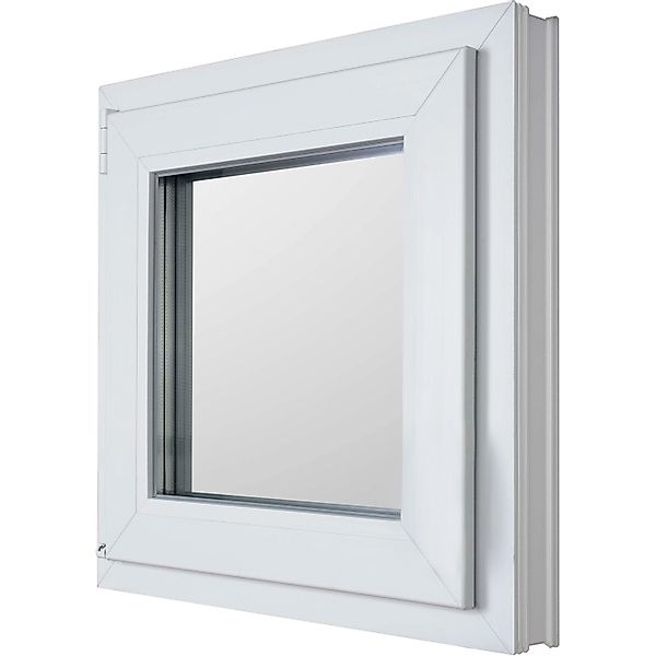 KM Meeth Kunststofffenster CL7 Weiß 75 cm x 90 DIN links Uw-Wert 0,90 günstig online kaufen