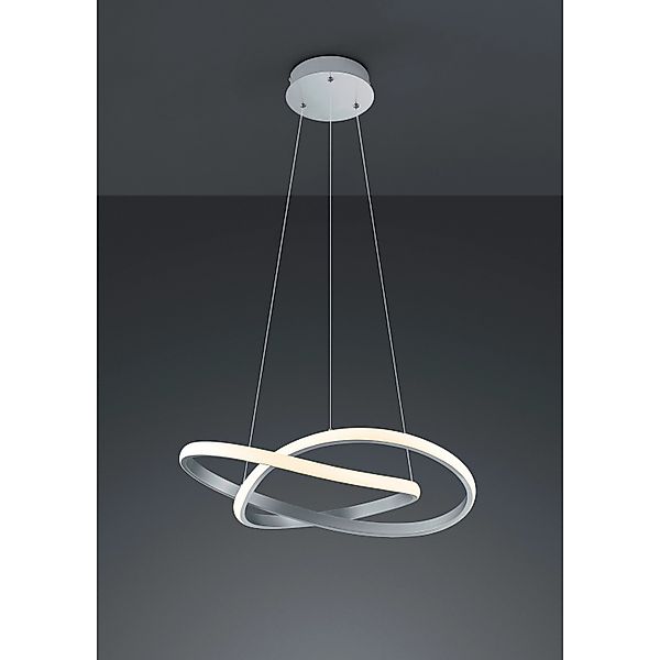 LED-Deckenlampe Course Nickel matt 1-flammig 27 W günstig online kaufen