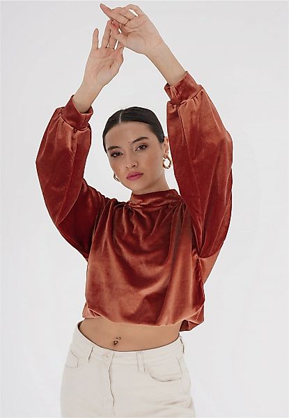 freshlions Klassische Bluse "Remy", 1 Stk. mit Knopfleiste im Nacken günstig online kaufen