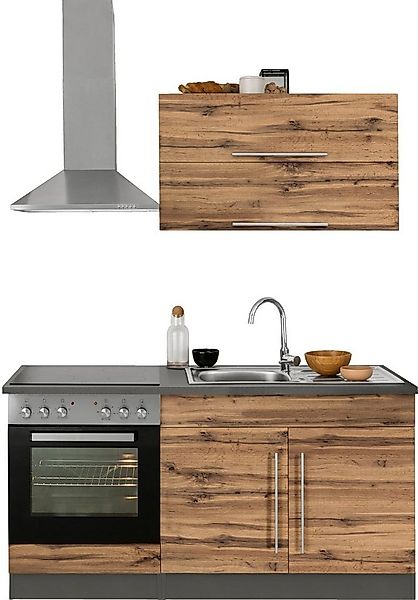 KOCHSTATION Küchenzeile KS-Samos, Breite 160 cm, wahlweise mit E-Geräten un günstig online kaufen