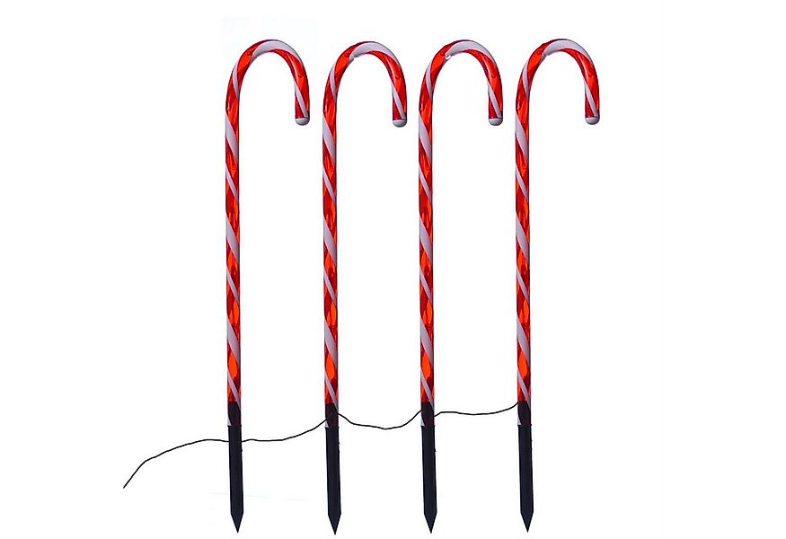 MARELIDA LED Dekolicht LED Zuckerstangen Gartendeko Weihnachtsbeleuchtung B günstig online kaufen