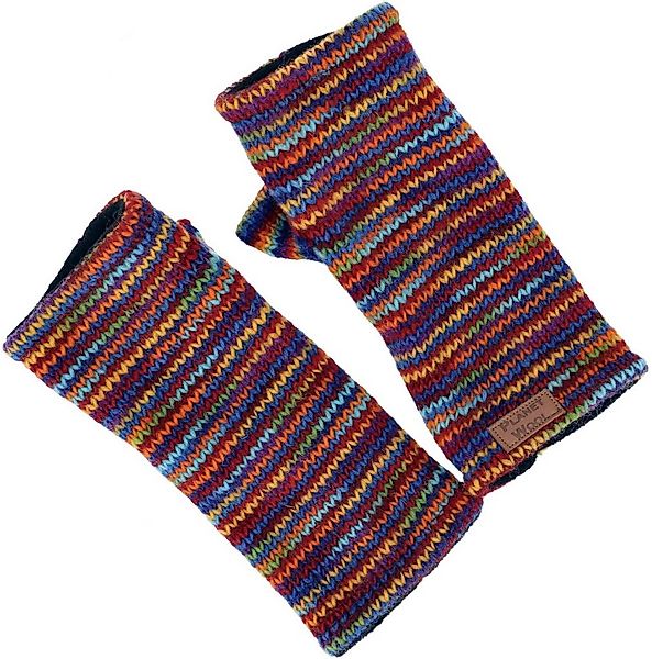 Guru-Shop Strickhandschuhe Handstulpen, handgestrickte Wollstulpen aus.. günstig online kaufen