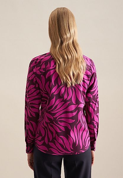 seidensticker Hemdbluse "Schwarze Rose", Langarm Kragen Druck günstig online kaufen