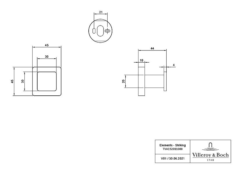 Villeroy & Boch Handtuchhaken Elements - günstig online kaufen