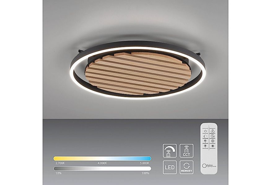 OTTO home Deckenleuchte Brockett - Akustikpaneele, Abschaltautomatik, CCT - günstig online kaufen